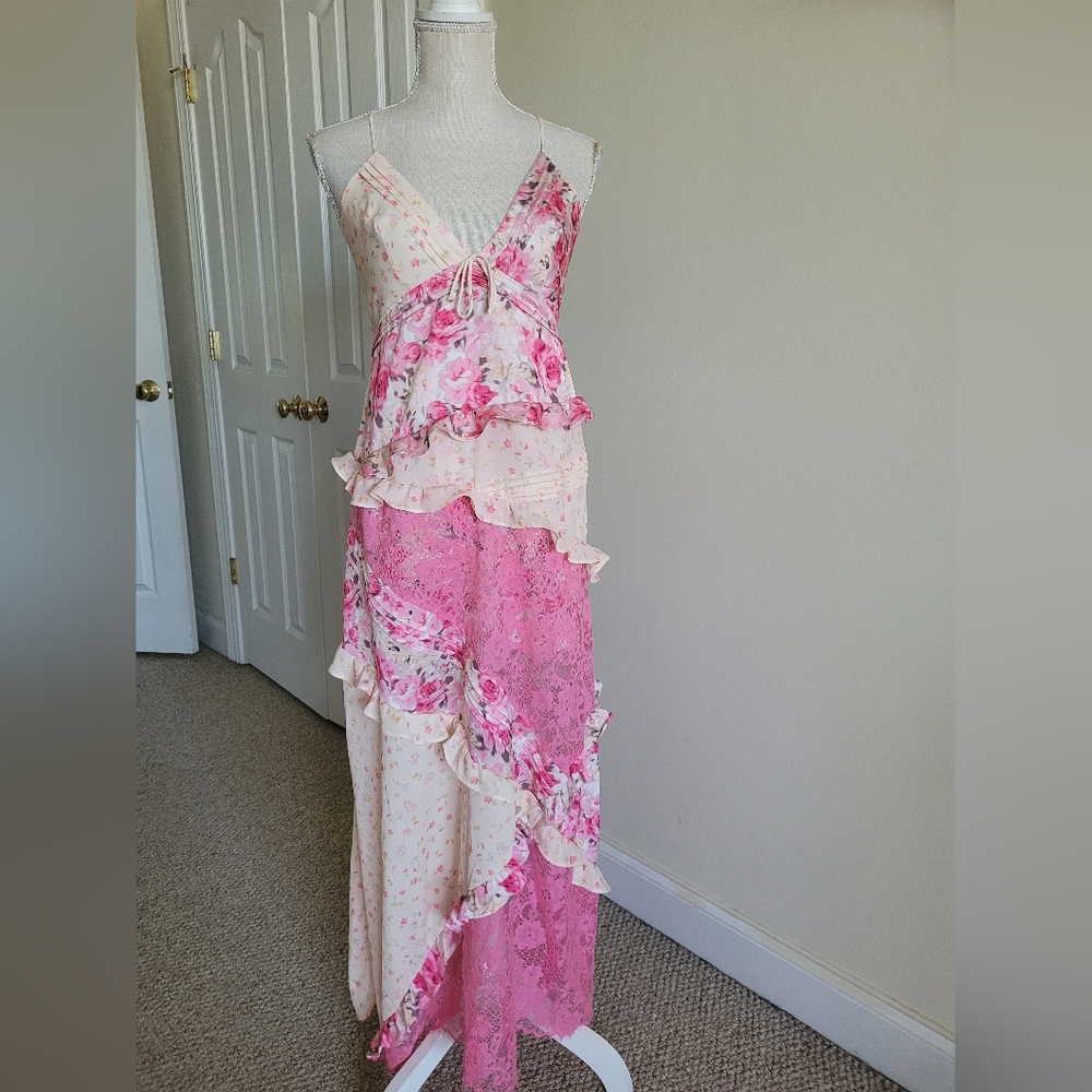 For Love And Lemons Rosalyn Maxi Lace Dress - Picture 3 of 7